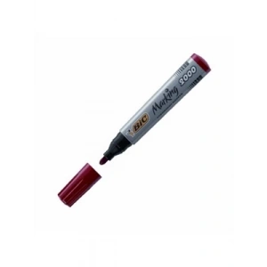 3E Grup - Bic 2000 Permanent Marker Kalem Yuvarlak Uç Kırmızı