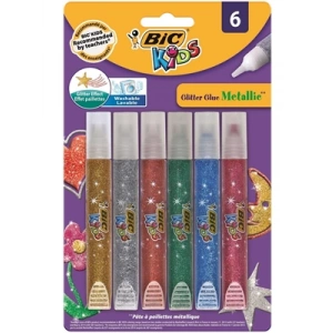 3E Grup - Bic Metalik Glitter Simli Yapıştırıcı 6lı 893269