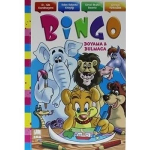 3E Grup - Bingo Boyama ve Bulmaca Kitabı - Ema Çocuk Yayınları