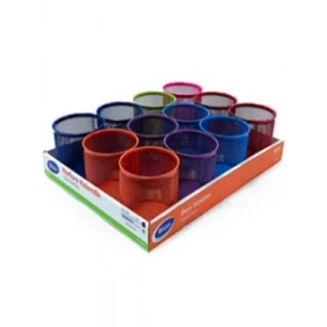 3E Grup - Bion Perfore Silindir Masa Üstü Kalemlik Canlı Renkler 9500