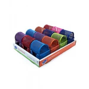 3E Grup - Bion Perforeli Masaüstü Kalemlik Seti 3lü Canlı Renkler 9305