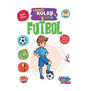 3E Grup - Boyama Zamanı Etkinlikli Kolay Boyama - Futbol - Koloni Kitap