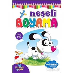 3E Grup - Boyama Zamanı Neşeli Boyama - Hayvanlar - Koloni Kitap