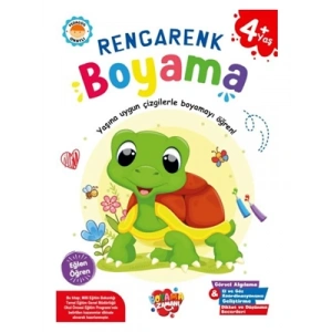 3E Grup - Boyama Zamanı Rengarenk Boyama (+4 Yaş) - Koloni Kitap