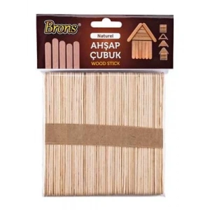 3E Grup - Brons Natural Geniş Ahşap Çubuklar Br-901