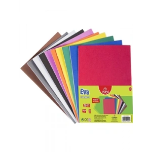3E Grup - Bubu 20x30 Cm 1.8 Mm Yapışkanlı Eva 10 Renk Ev0036