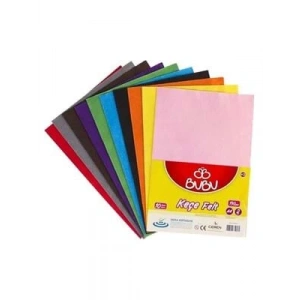 3E Grup - Bubu A4 2 Mm Keçe 10 Renk Ke0001