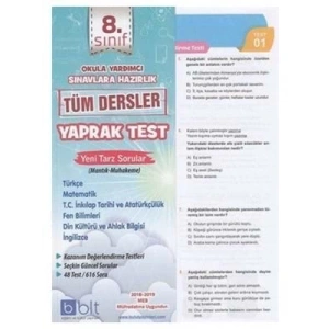 3E Grup - Bulut Yay.-8.sınıf Tüm Dersler Yaprak Test 2425