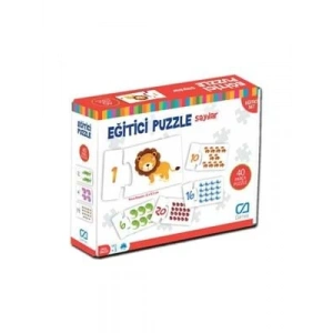 3E Grup - Ca 40 Parça Eğitici Puzzle Sayılar Ca.5031