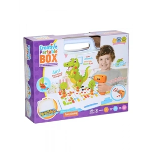 3E Grup - Can Oyuncak 198 Parça Pilli Sök Tak Matkap Seti 681a