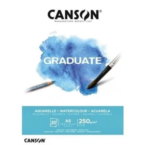 3E Grup - Canson Graduate A5 250 Gr 20sy Aquarelle Sketch Defter Cangrad 400127655