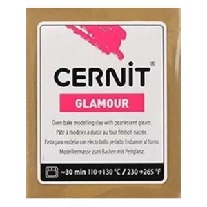 3E Grup - Cernit Fırınlanabilir Seramik Hamuru 56 Gr Sedefli Antik Altın 2055