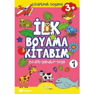 3E Grup - Çıkartmalı İlk Boyama Kitabım 1 - 3+ Yaş - Pinokyo Yayınları