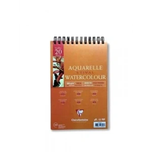 3E Grup - Clairefontaine 11x17 300 Gr 20yp Spiralli Aquarelle Etıval Watercolour Ek98569