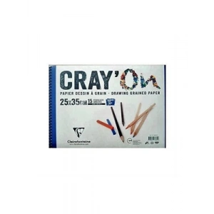 3E Grup - Clairefontaine Crayon 25x35 Çizim Bloğu 160 Gr 15yp 966835
