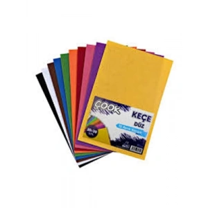 3E Grup - Çook 20x30 Keçe 10 Renk Karışık