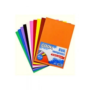 3E Grup - Çook 20x30 Yapışkanlı Eva 10 Renk Karışık