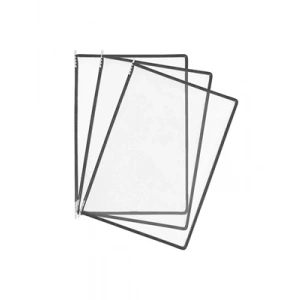 3E Grup - Daf A4 Askılı Havuz Evrak Şömizi Dikey Siyah 07577