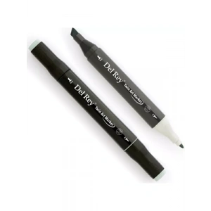 3E Grup - Del Rey Twin Çift Uçlu Marker Kalem Gg3 Green Grey