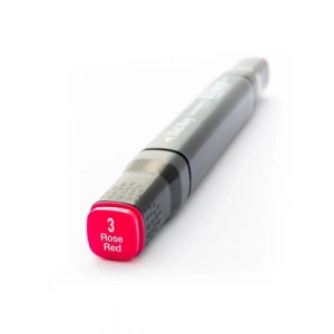 3E Grup - Del Rey Twin Çift Uçlu Marker Kalem R3 Rose Red