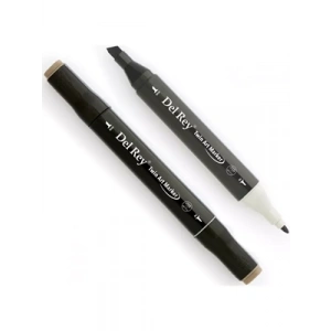 3E Grup - Del Rey Twin Çift Uçlu Marker Kalem Wg7 Warm Grey