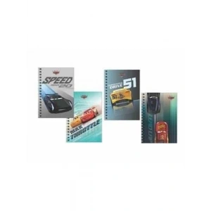 3E Grup - Disney Planes A6 Metalize Karton Kapak Spiralli Not Defteri Çizgili 80 Yp 140400-48