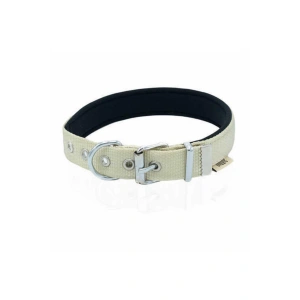 3E Grup - Doggie Softlu Köpek Boyun Tasması 3 cm 42 cm-50 cm Haki