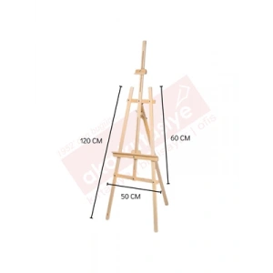 3E Grup - Dörtart Üç Ayak Ayarlanabilir Şövale Kayın