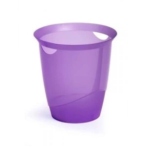 3E Grup - Durable Trend Çöp Kovası Şeffaf Mor 1701710