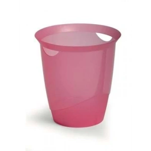 3E Grup - Durable Trend Çöp Kovası Şeffaf Pembe 1701710