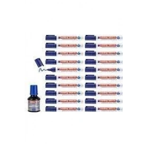 3E Grup - Edding 360xl Tahta Kalemi Mavi 20li (mürekkep Hediyeli) Ed360xlk2003