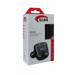 3E Grup - Elba Car X8 2 Usbli Araç Bluetooth Fm Transmitter Kit