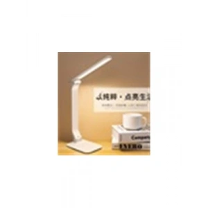 3E Grup - Elba Q808-2 Usb Şarjlı Masa Lambası Beyaz