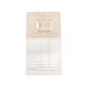 3E Grup - Elif Adisyon Fişi 2.hamur Büyük Boy