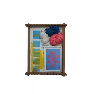 3E Grup - Elif Halı Dokuma Seti Ahşap