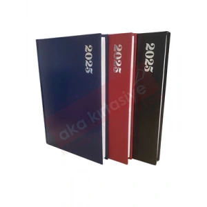 3E Grup - Elma 17x24 Günlük Ajanda Cilt Bezli Çizgili (2025)