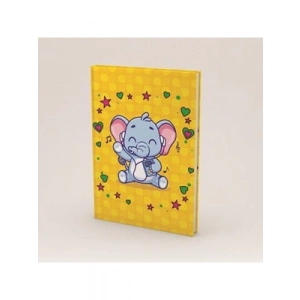 3E Grup - Elma Sevimli Hayvanlar 12.5x10 Sert Kapak Defter Kareli 96 Yp Mbh01-ygt