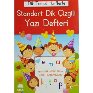 3E Grup - Ema 17x24 Kılavuz Dik Çizgili Yazı Defteri 24 Yp