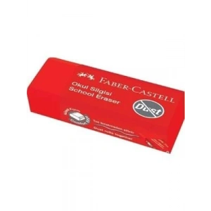 3E Grup - Faber Castell 187223-30 Okul Silgisi Kırmızı