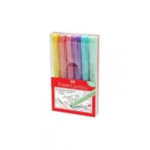 3E Grup - Faber Castell 38 Fosforlu Kalem 6 Lı Takım Pastel Renkler 5030158117000