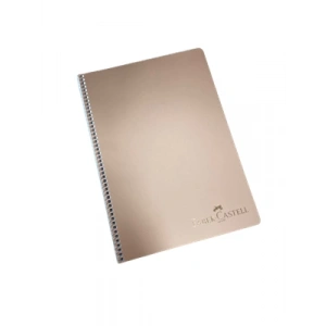 3E Grup - Faber Castell A4 Metalik Pp Kapak Spiralli Defter Kareli 120 Yp 5075000297