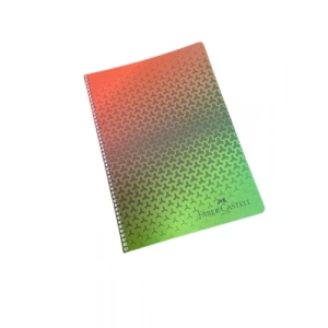 3E Grup - Faber Castell A4 Pp Kapak Spiralli Defter Çizgisiz 100 Yp 5075000317