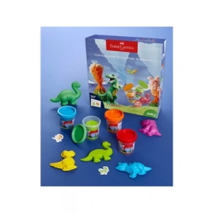 3E Grup - Faber Castell Dino Oyun Hamuru Seti 5170000047