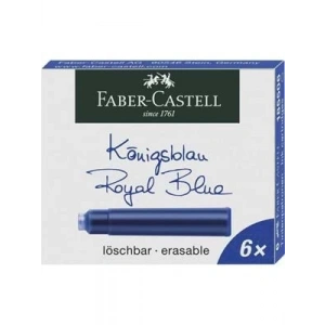 3E Grup - Faber Castell Dolma Kalem Kartuşu 6lı Mavi 185506