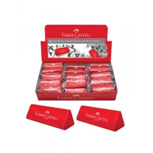 3E Grup - Faber Castell Dust Free Üçgen Kırmızı Silgi 187237-5130187237