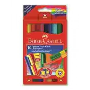3E Grup - Faber Castell Eğlenceli Keçeli Kalem (marker) 10 Lu 50681115