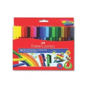 3E Grup - Faber Castell Eğlenceli Keçeli Kalem (marker) 20 Li 5068112