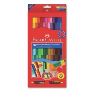 3E Grup - Faber Castell Eğlenceli Keçeli Kalem (marker) 30 Lu 5068113