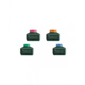 3E Grup - Faber Castell Fosforlu Kalem Mürekkebi Mavi