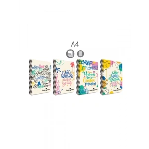 3E Grup - Faber Castell Grafiti A4 Pp Kapak Spiralli Defter Çizgili 120 Yp 5075000431